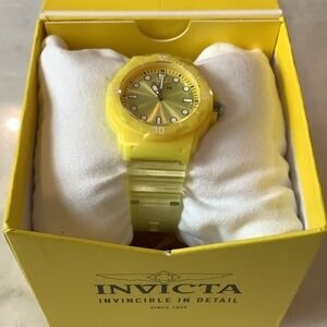 Invicta Celestial Women’s Watch with Yellow Case, Brand New